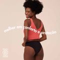 Calcinha Absorvente Pantys Cozy Fluxo Intenso Preto M